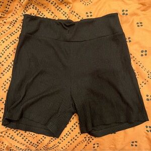 NAKD ribbed knit biker shorts S